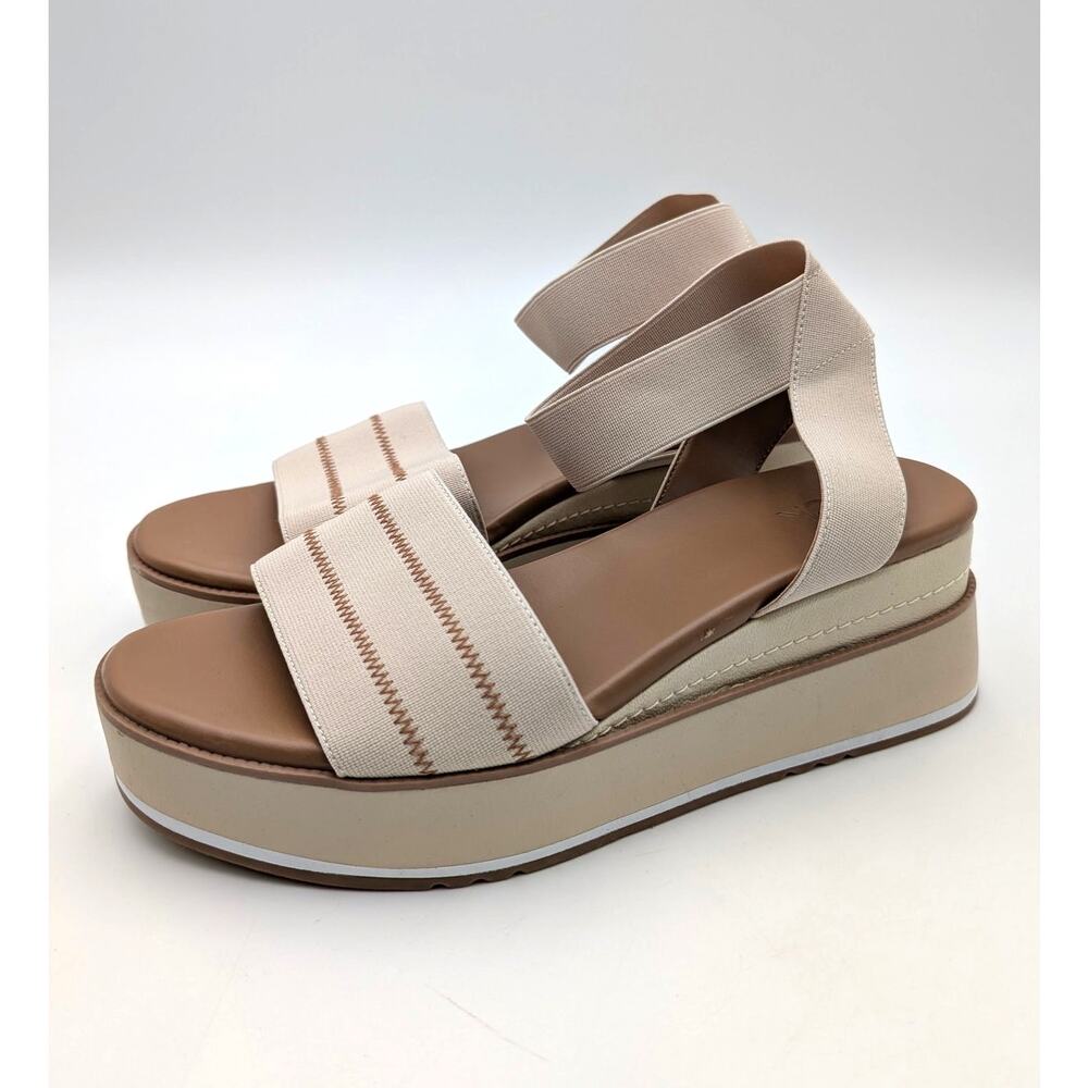 Nordstrom Rack Bondi Platform Sandals Women's Bone White Size US8.5M EU38.5